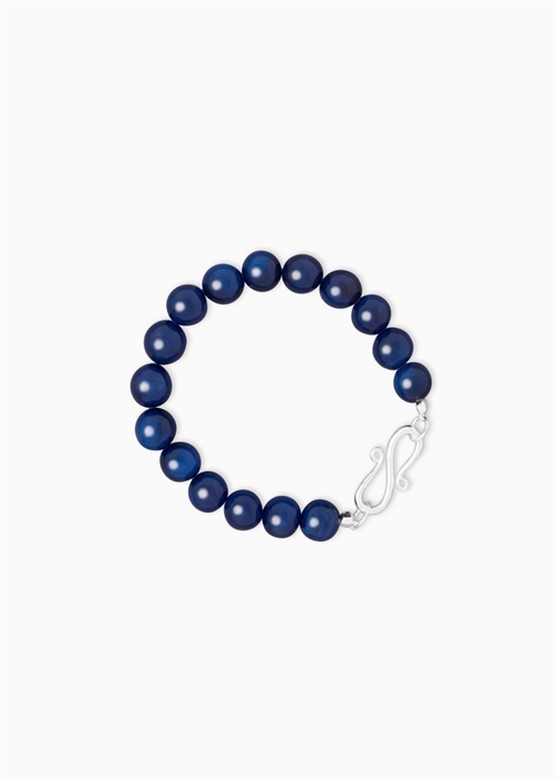 LIE STUDIO THE MARY BRACELET BLUE DYED JADE STERLING SILVER